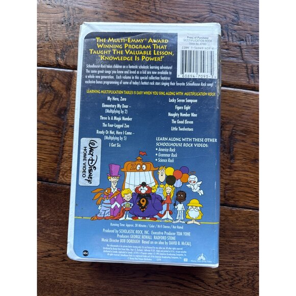 Disney Schoolhouse Rock Multiplication Rock 25th Anniversary Collection VHS Tape - Picture 3 of 5